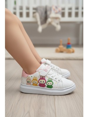 Enoch Sevimli Karakter Baskılı Cırt Cırtlı Çocuk Sneaker