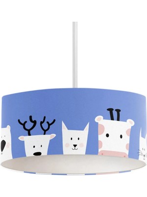 Itsy Bitsy Kids Paws And Claws Tavan Aydınlatması, Çok Renkli , 40CM
