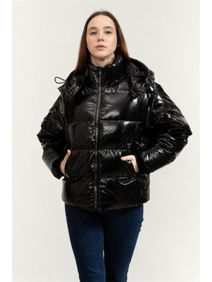 Karl Lagerfeld Kadın Şişme Mont Siyah