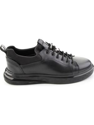 Bambi Siyah Napa Hakiki Deri Erkek Sneaker E01401180743