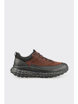 Elle Brown Leather Men's Sneakers