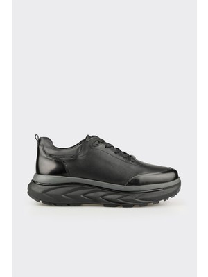 Elle Black Leather Men's Sneakers