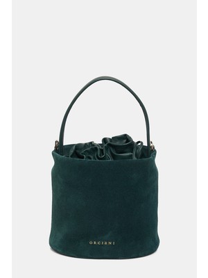 Orciani Orcıanı Dark Green Suede Bag