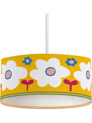 Itsy Bitsy Kids Big Flower Tavan Aydınlatması, Sarı, 40CM