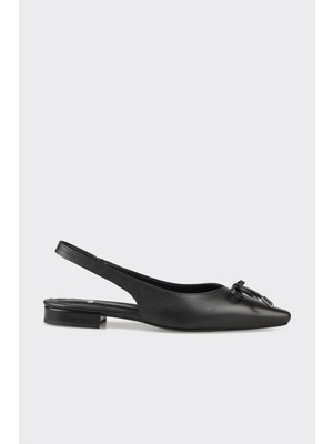 Elle Black Leather Women's Casual Shoes