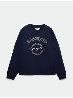 Marks & Spencer Pamuk Karışımlı Sweatshirt