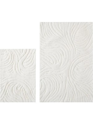Mudo Home Louise 2'li̇ Banyo Paspas Seti̇ Ekru