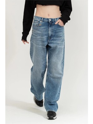 Replay Laelj High Waist Comfy Kadın Jean Pantolon Mavi