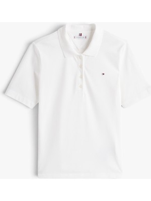 Tommy Hilfiger 1985 Reg Pıque Polo Ss Kadın Beyaz Polo - WW0WW43224