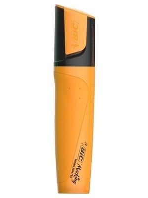 Turuncu Renkli Bic Flat Highlighter Marking Fosforlu Kalem 1 ADET Etkili Vurgulama Aracı