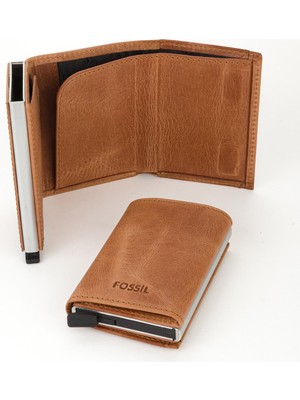 Fossil %100 Hakiki Deri El Portföyü Kartlık