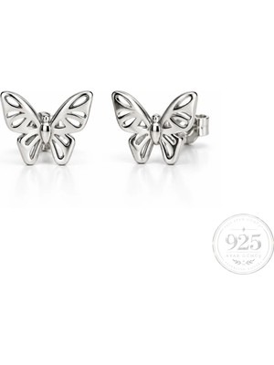 Servi 925 Ayar Gümüş Silver Wings Kelebek Figürlü Küpe