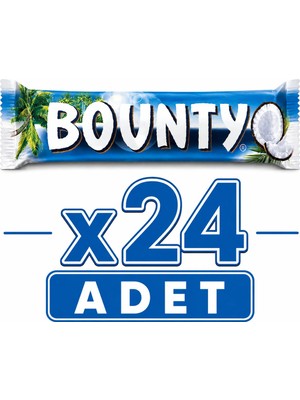 Bounty Sütlü Çikolata (57 G) X24 Adet