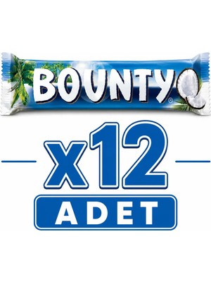 Bounty Sütlü Çikolata (57 G) X12 Adet