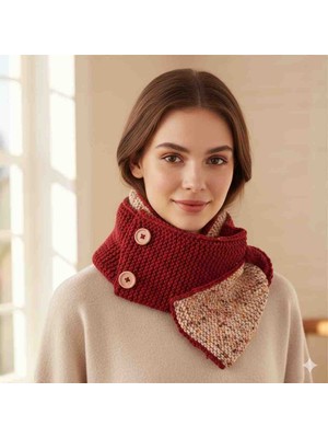 Reyn Handmade Özel Tasarım El Örgüsü Kupa Görünümlü Atkı