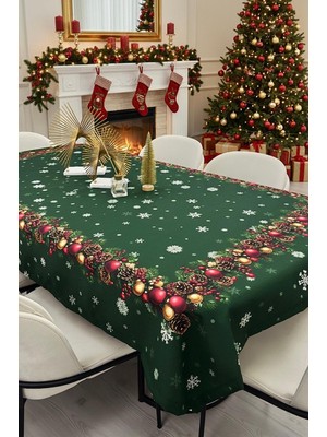 Gülce Home Collection Yılbaşı Özel Baskılı Masa Örtüsü