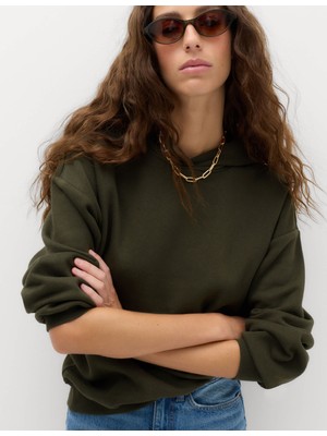 Marks & Spencer Pamuklu Kapüşonlu Sweatshirt