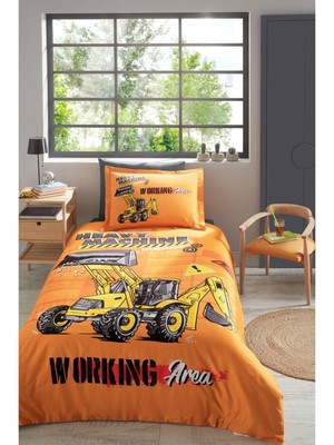 Özdilek Heavy Machine Tek Kişilik Lastikli Fitted Çarşaf Nevresim Takımı