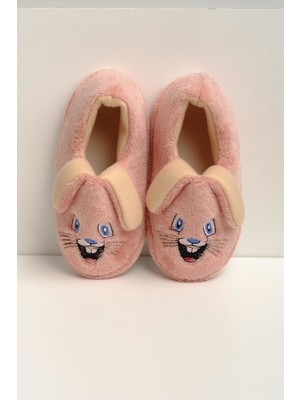 Oksit Mino Unisex Bebek Çocuk Panduf Pudra Renkli Yumuşak Konforlu Tasarım ile