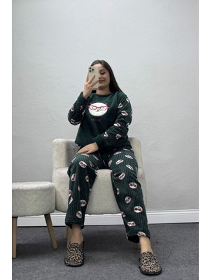 Belendir Kadın Welsoft Pijama Takımı Zümrüt