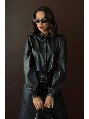 Very Moda Suni Deri Gömlek - | F2044