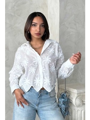Very Moda Nakışlı Gömlek | F1932