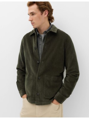 Marks & Spencer Saf Pamuk Kadife Overshirt Gömlek