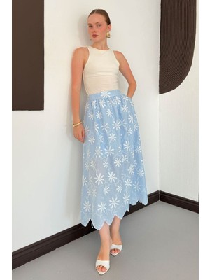 Very Moda Nakışlı Etek | D2914