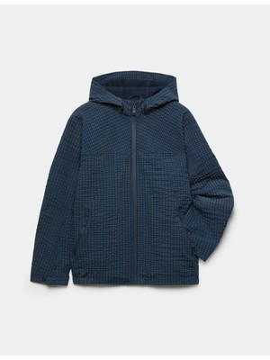 Marks & Spencer Stormwear™ Ekose Kapüşonlu Çocuk Mont