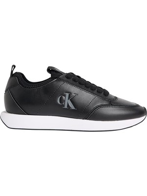 Tommy Hilfiger Calvin Klein Retro Runnr Sock Patch Lth Sneaker