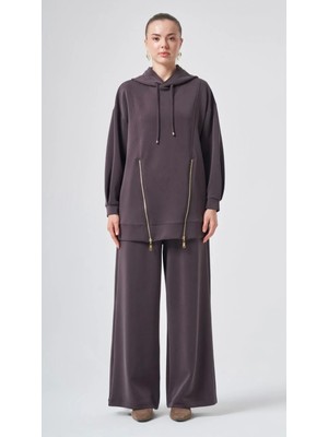 Nuss 1072 Pantolonlu Takım Kahve
