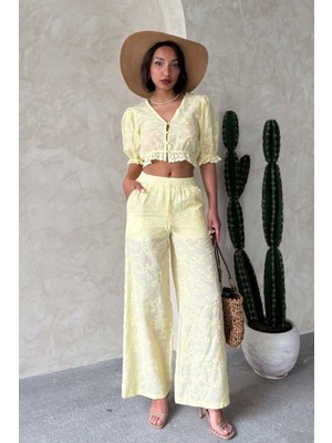 Very Moda Nakışlı Pantolon | D2876