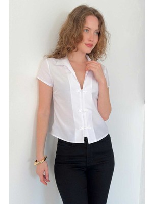 Very Moda Çin Düğmeli Gömlek | D3048