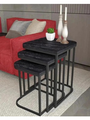 Treeandtech Lizbon 3'lü Zigon Sehpa