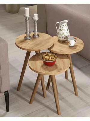 Treeandtech Lyon 3'lü Zigon Sehpa