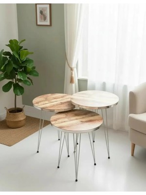 Treeandtech Viyana 3'lü Zigon Sehpa