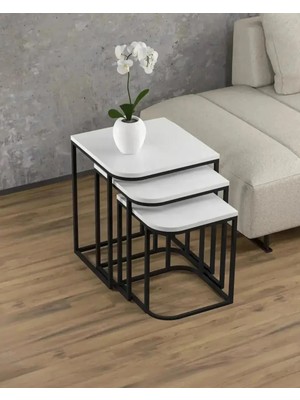Treeandtech Lizbon 3'lü Zigon Sehpa