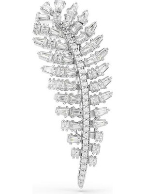 5760564 Swarovski Broş Vıenna:brooch Feather Whıte/rhs