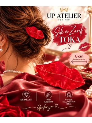 Up Atelier Sedefli Kemik Dudak Toka 8cm