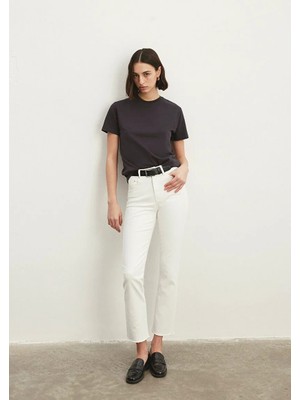 Mavi New York White Denim Beyaz Kadın Kot Pantolon M101441-81364
