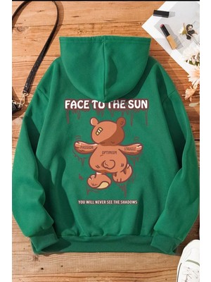 Unisex Face To The Sun Baskılı Sweatshirt