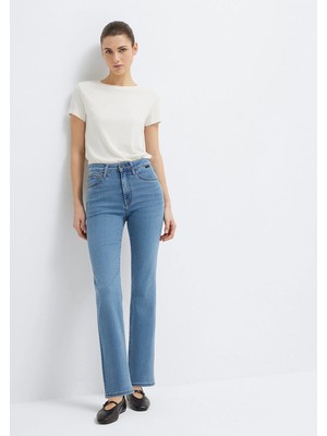 Mavi Kendra Mid Brushed Gold Denim Kadın Kot Pantolon M1074689169