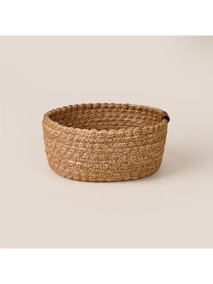 Evidea Kitchen Yuvarlak Ekmek Sepeti - Kahverengi - 8X18 cm