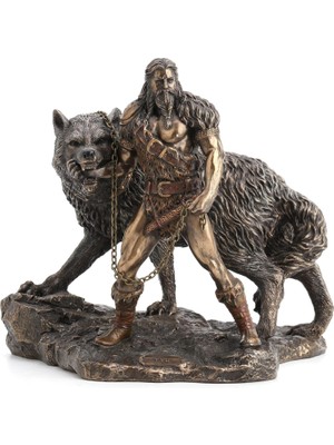 Brf Store Isoprıme Iskandinav Tanrısı Tyr ve Fenrir Bağlayıcı Heykeli