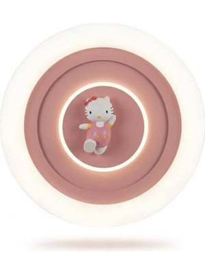 Işıksan Aydınlatma Sweetcat 3 Renk Ledli Tavan Plafonyer Avize Uzaktan Kumandalı Dimmerli Gece Lambası Modu 50 cm