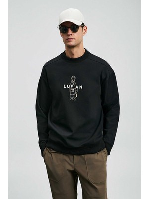 Lufian Sımba Erkek Sweatshirt Siyah