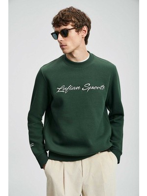 Lufian Loved Erkek Sweatshirt Çimen Yeşili