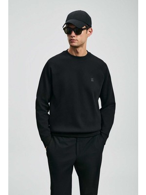 Lufian Grant Erkek Sweatshirt Siyah