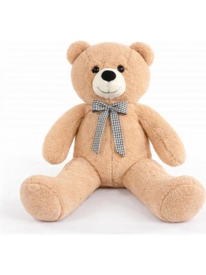 Brf Store Isoprıme Papyonlu Sevimli Peluş Şaşkın Ayı 80 cm - Sevgiliye Özel Hediye (Boz)