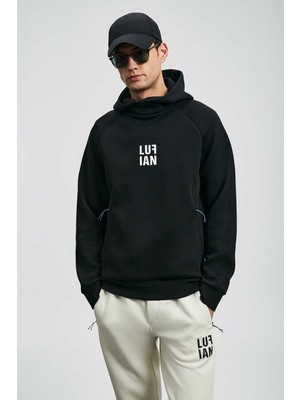 Lufian Snow Erkek Sweatshirt Siyah